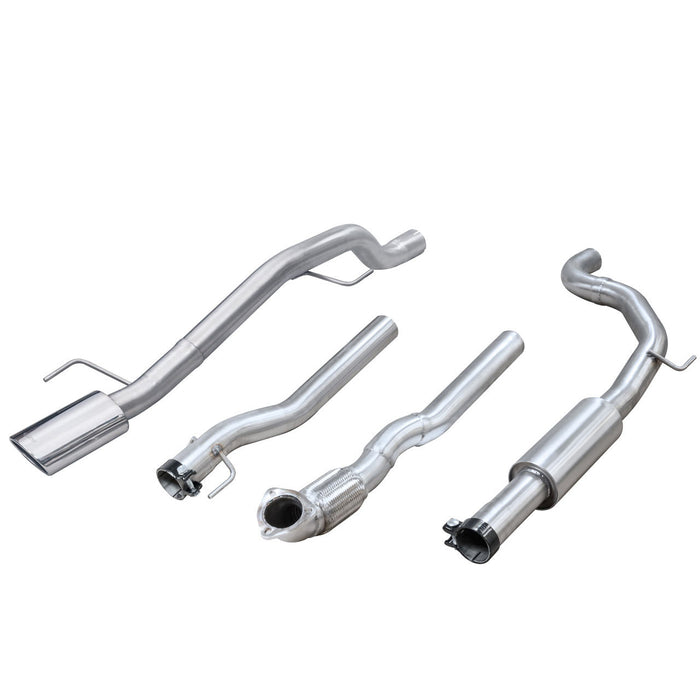 Vauxhall Corsa E 1.0 Turbo (15-19) Venom Box Delete Cat Back Performance Exhaust - Cobra Sport