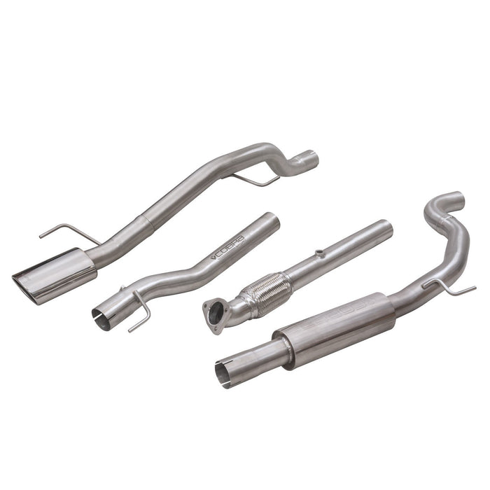 Vauxhall Corsa E 1.4 Turbo (15-19) Venom Box Delete Race Cat Back Performance Exhaust - Cobra Sport