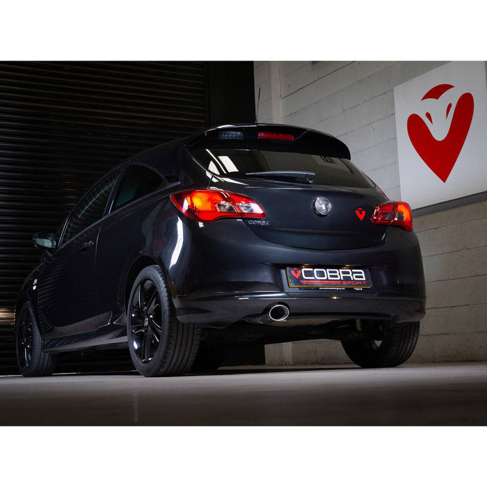 Vauxhall Corsa E 1.2 N/A (15-19) Rear Box Section Performance Exhaust - Cobra Sport