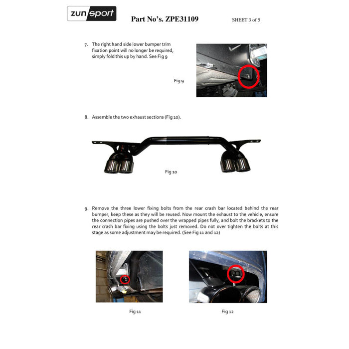 Peugeot Rcz Quad Exhaust Conversion - 2.0 Hdi 163Hp - Zunsport