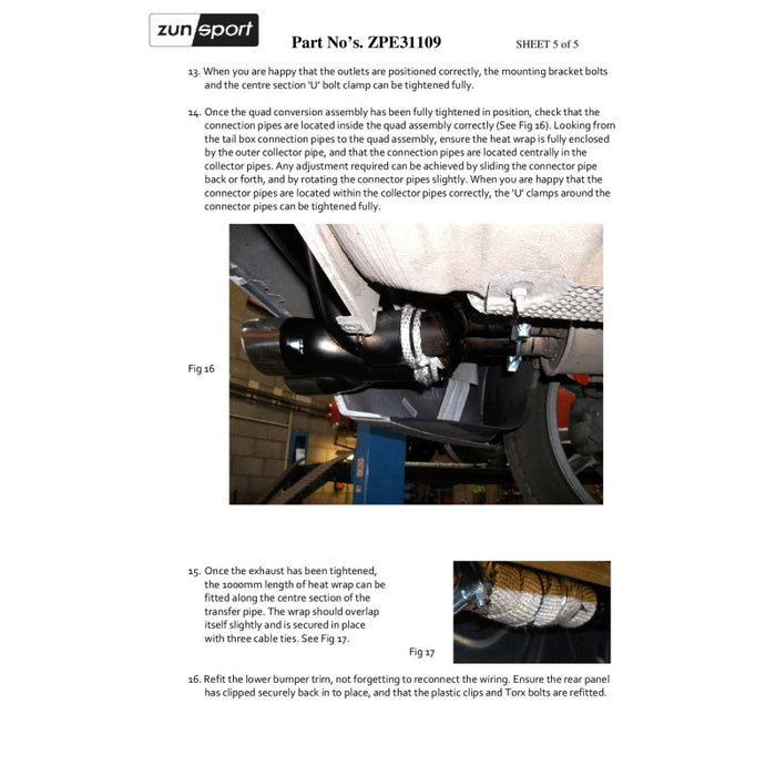 Peugeot Rcz Quad Exhaust Conversion - 2.0 Hdi 163Hp - Zunsport