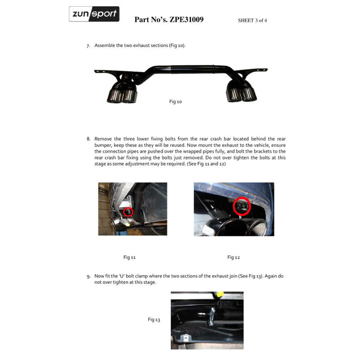 Peugeot Rcz Quad Exhaust Conversion - 1.6 200Hp - Zunsport