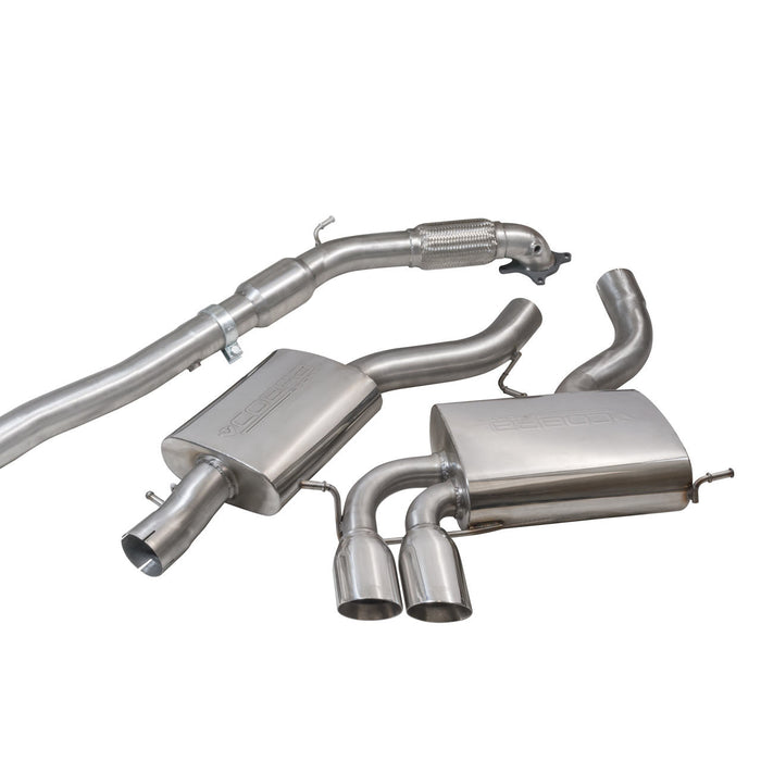 Audi A3 (8P) 2.0 TFSI Quattro (3 Door) Turbo Back Performance Exhaust - Cobra Sport