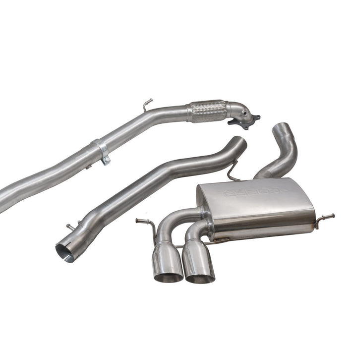 Audi A3 (8P) 2.0 TFSI Quattro (3 Door) Turbo Back Performance Exhaust - Cobra Sport