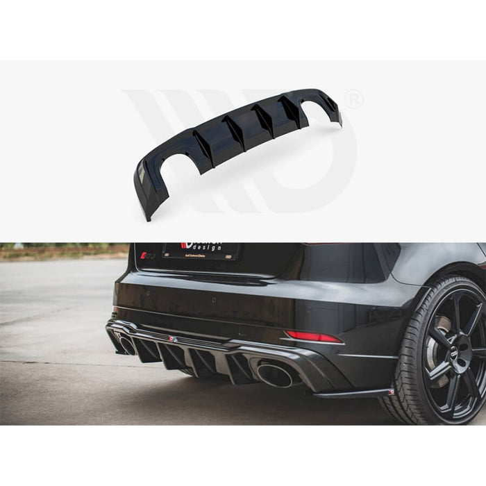 Audi RS3 8V Sportback Facelift Rear Valance V2 - Maxton Design