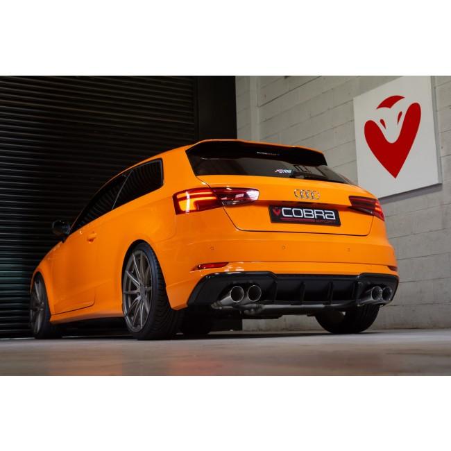 Audi S3 (8V) 3 Door (Valved) (13-17) Cat Back Performance Exhaust - Cobra Sport
