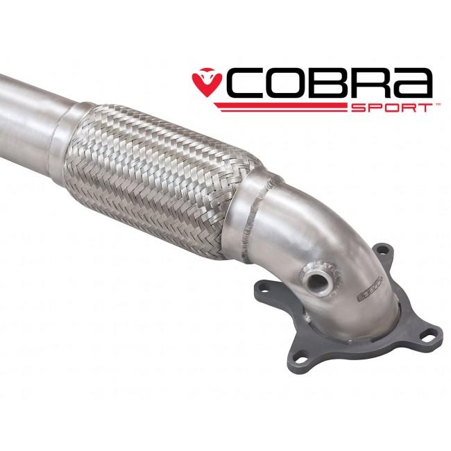 Audi TT (Mk2) 1.8/2.0 TFSI (2WD) (2007-11) Front Downpipe Sports Cat / De-Cat Performance Exhaust - Cobra Sport
