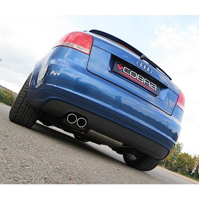 Audi A3 (8P) 2.0 TFSI 2WD (5 Door Sportback) Cat Back Performance Exhaust - Cobra Sport