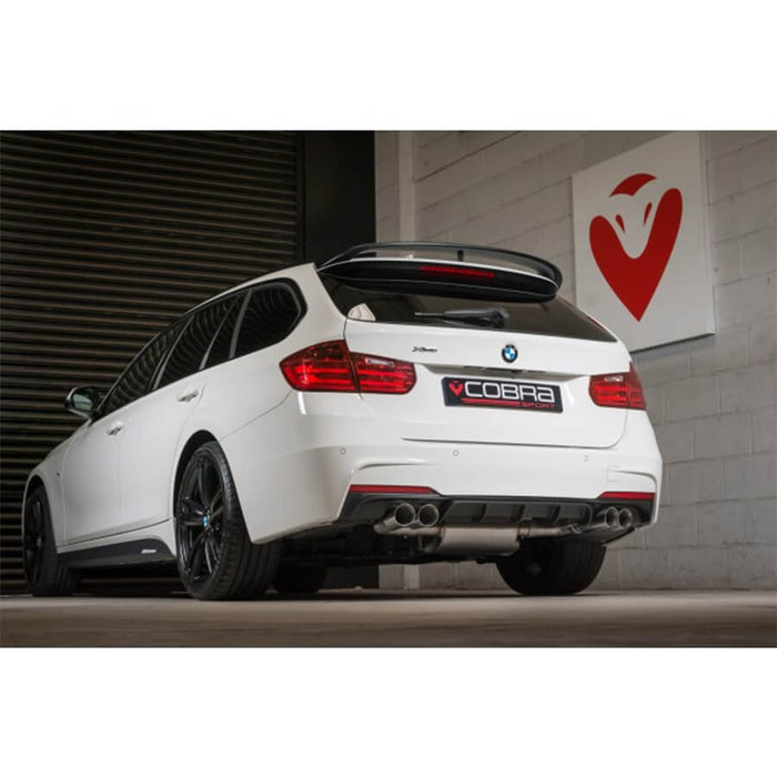 Cobra Sport Quad Exit Rear Exhaust On The BMW 335d