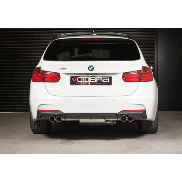 Cobra Sport Quad Exit Rear Exhaust On The BMW 335d