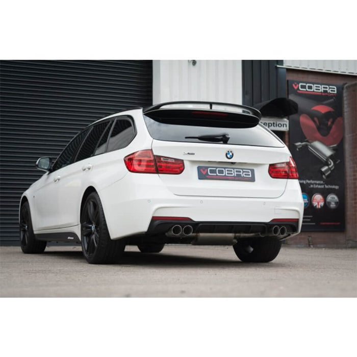 Cobra Sport Quad Exit Rear Exhaust On The BMW 335d