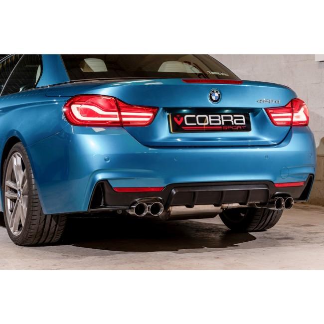 BMW 420i (F32/F33/F36) (13-20) Quad Exit M4 Style Performance Exhaust Conversion - Cobra Sport