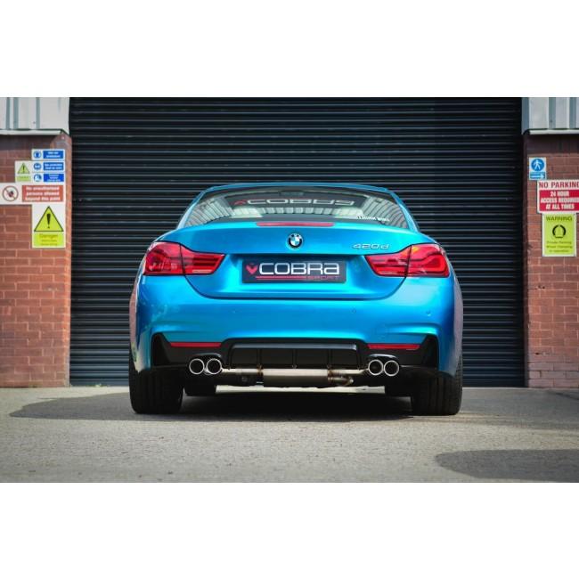 BMW 420i (F32/F33/F36) (13-20) Quad Exit M4 Style Performance Exhaust Conversion - Cobra Sport