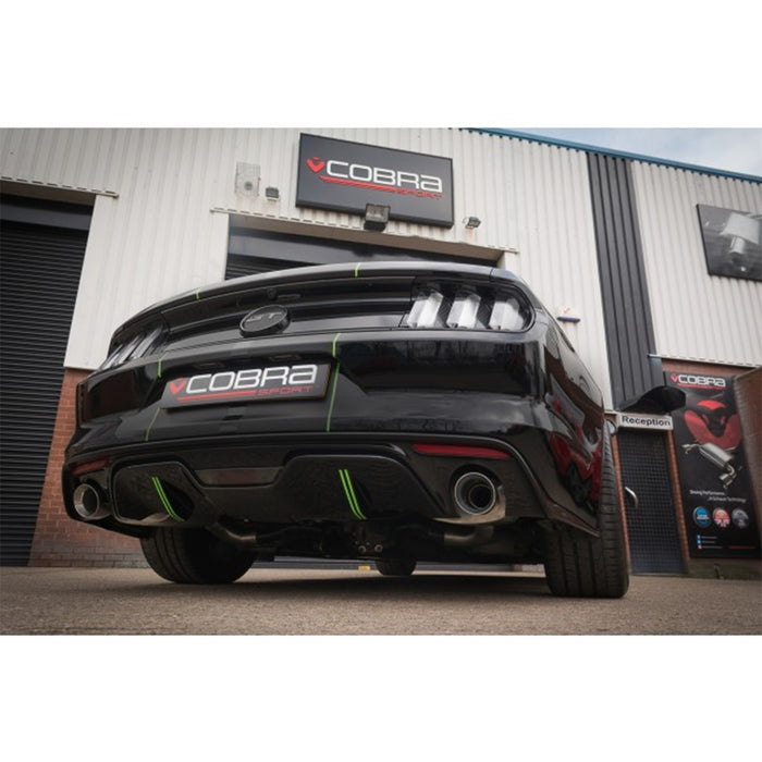 Cobra Sport Rear Boxes Cat Back Exhaust - Ford Mustang GT 5.0 V8