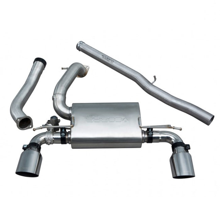 Cobra Sport Non Resonated Valved Cat Back Exhaust - Focus RS Mk3