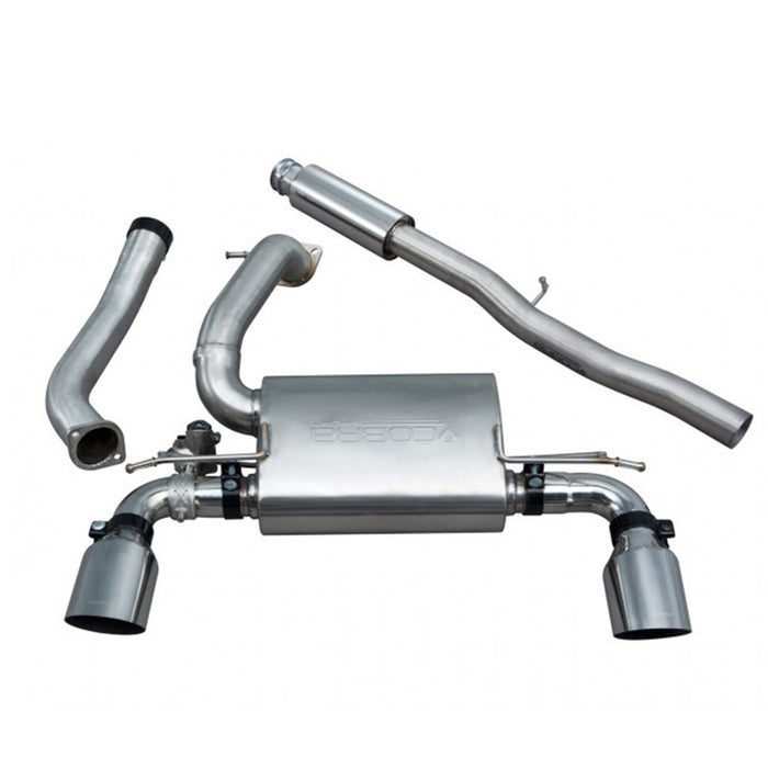 Cobra Sport Resonated & Valved Cat Back Exhaust - Ford Focus RS Mk3