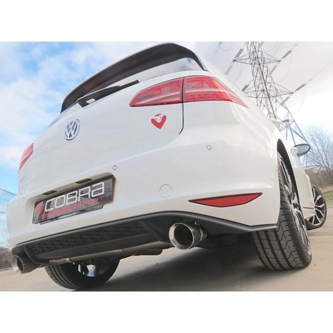 VW Golf GTD (Mk7) 2.0 TDI (5G) (14-17) GTI Style Rear Exhaust - Cobra Sport