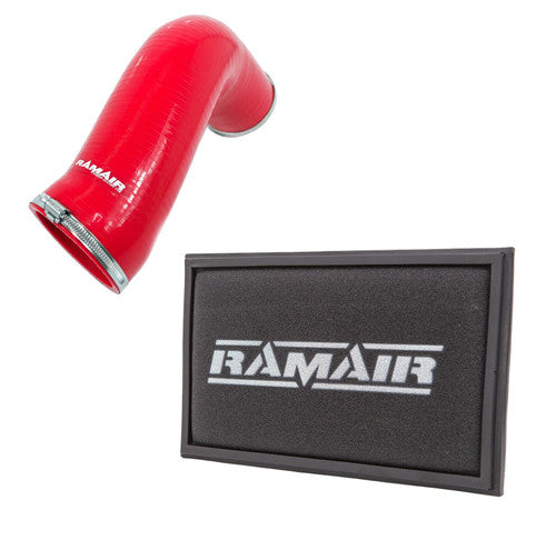 RPF-3129-RIP-RD - Silicone Intake Pipe Hose & Replacement Air Filter - Audi S3 TSI MQB - RAMAIR