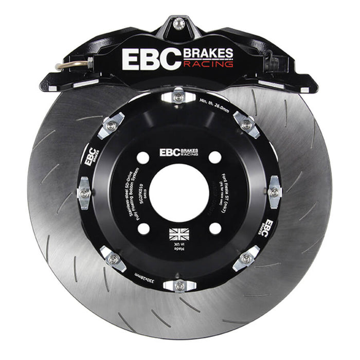 EBC Brakes Black Balanced Big Brake Kit for the Mk7 Ford Fiesta ST