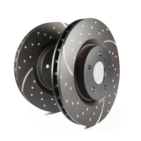 EBC GD Series Slotted And Dimpled Sport Front Brake Discs for the Ford Fiesta ST Mk8