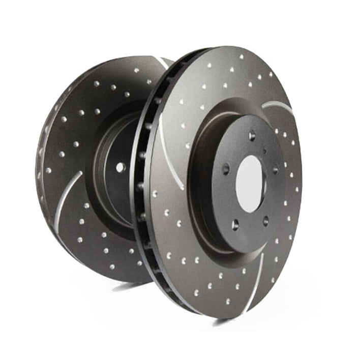 EBC GD Series Slotted And Dimpled Sport Front Brake Discs for the Ford Fiesta ST Mk8