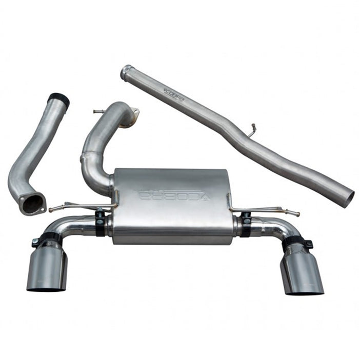 Cobra Sport Non Resonated Cat-Back - Non-Valved - Focus RS Mk3