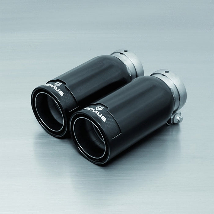Remus Exhausts Black with Carbon Stripe Tips
