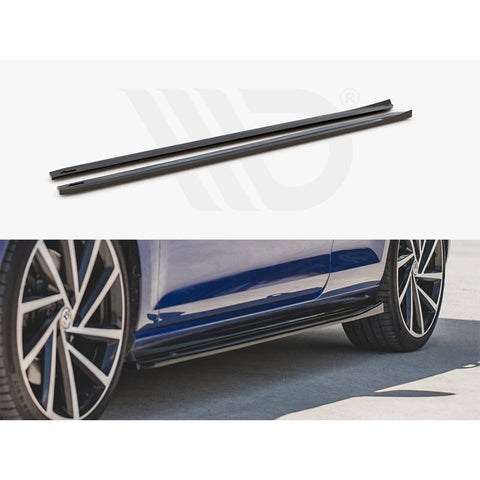 VW Golf R Mk7.5 Side Skirt Diffusers V4 - Maxton Design