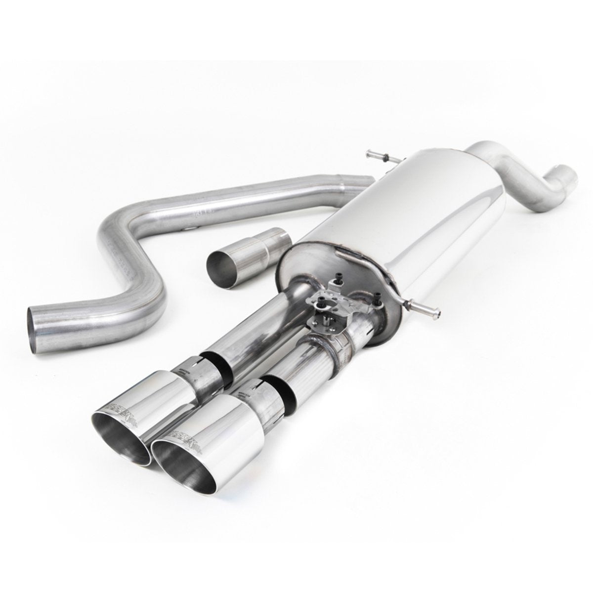 Rear Valance + Miltek Sport Exhaust Ford Fiesta mk8 ST + GPF