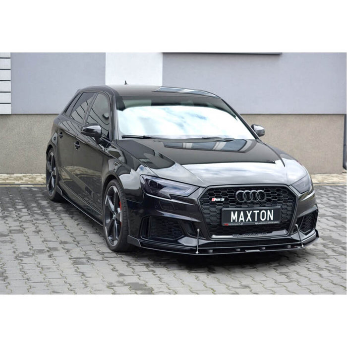 Maxton Design Front Racing Splitter V.2 for the Audi RS3 8V Facelift Sportback (2017-)