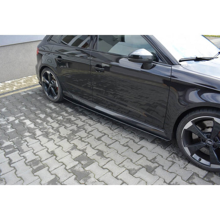 Maxton Design Racing Side Skirts V1 on the Audi RS3 8V Facelift Sportback