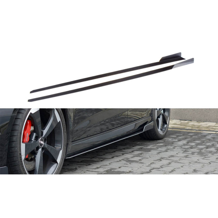 Maxton Design Racing Side Skirts V2 for the Audi RS3 8V Facelift Sportback