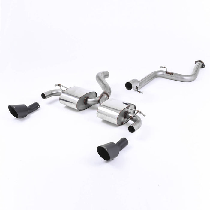 Milltek Sport Non Resonated Cerakote Black Cat Back System for the Ford Focus RS Mk2