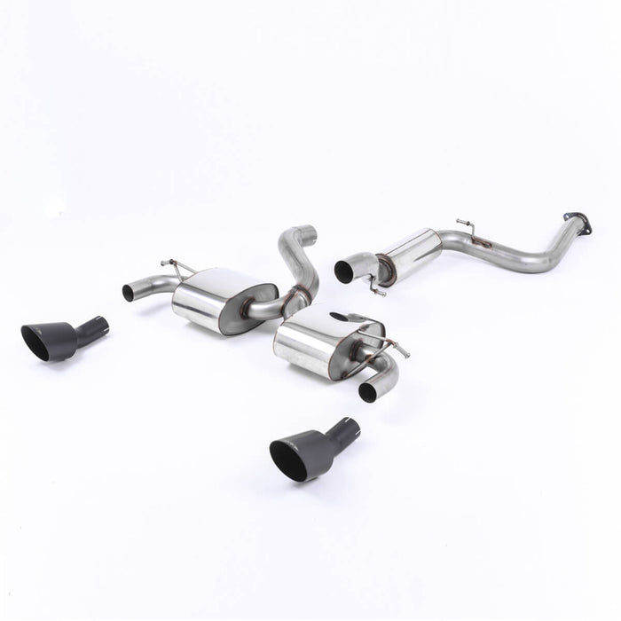 Milltek Sport Non Resonated Cerakote Black Cat Back System for the Ford Focus RS Mk2