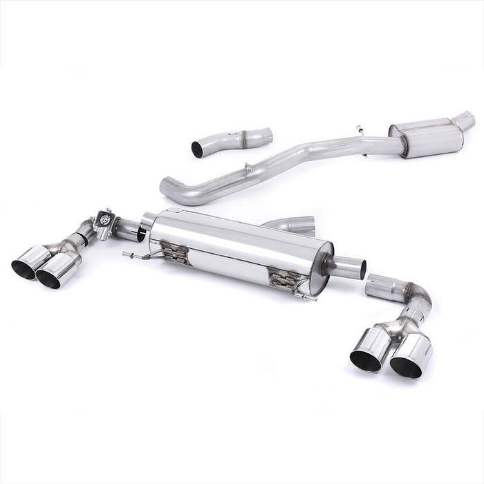 Milltek Sport Resonated Cat Back with Polished Circle Tips for the Audi S1