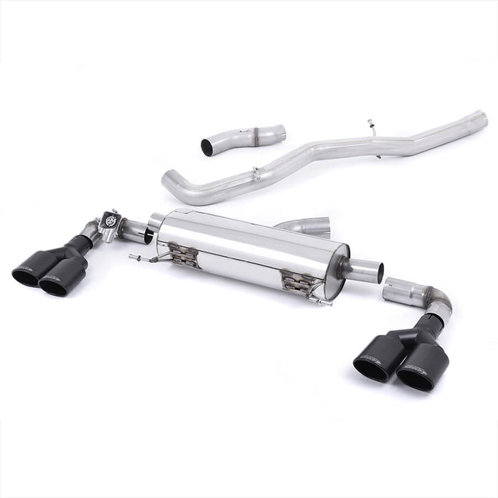 Milltek Sport Non Resonated Cat Back with Black Oval Tips for the Audi S1