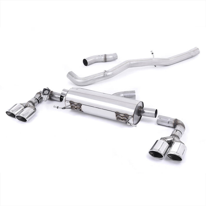 Milltek Sport Non Resonated Cat Back with Polished Oval Tips for the Audi S1
