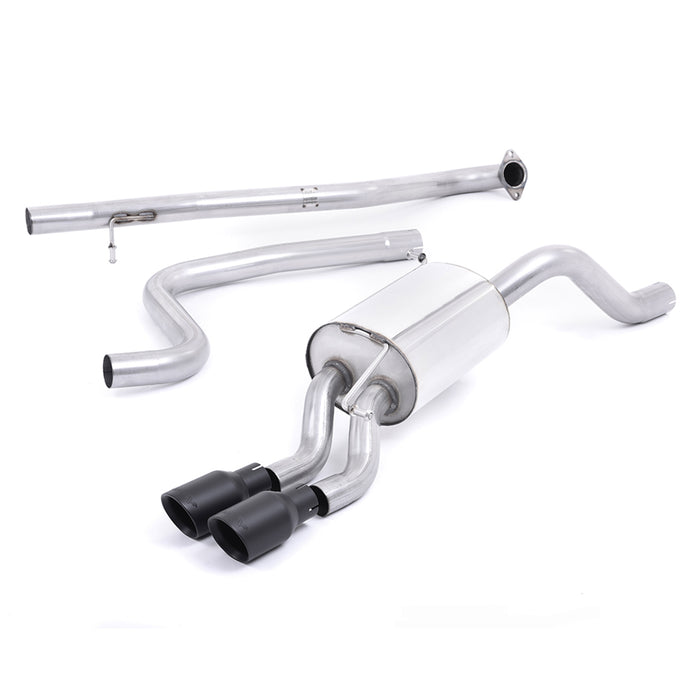 Milltek Sport Non Resonated Cerakote Black Cat Back for the Ford Fiesta 1.0 EcoBoost