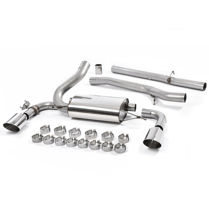 Milltek Sport Resonated Cat Back Exhaust System - Ford Focus RS Mk3