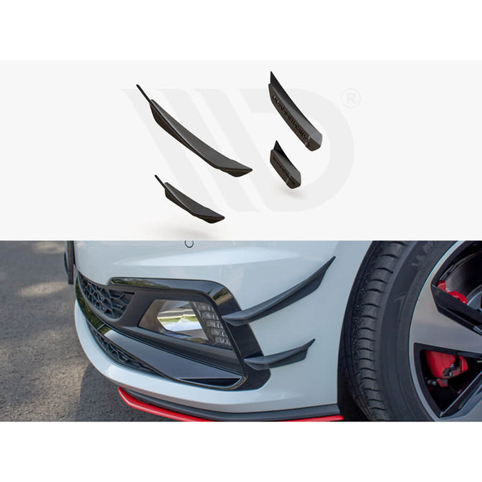 VW Polo GTI MK6 (AW) Bumper Wing Canards - Maxton Design