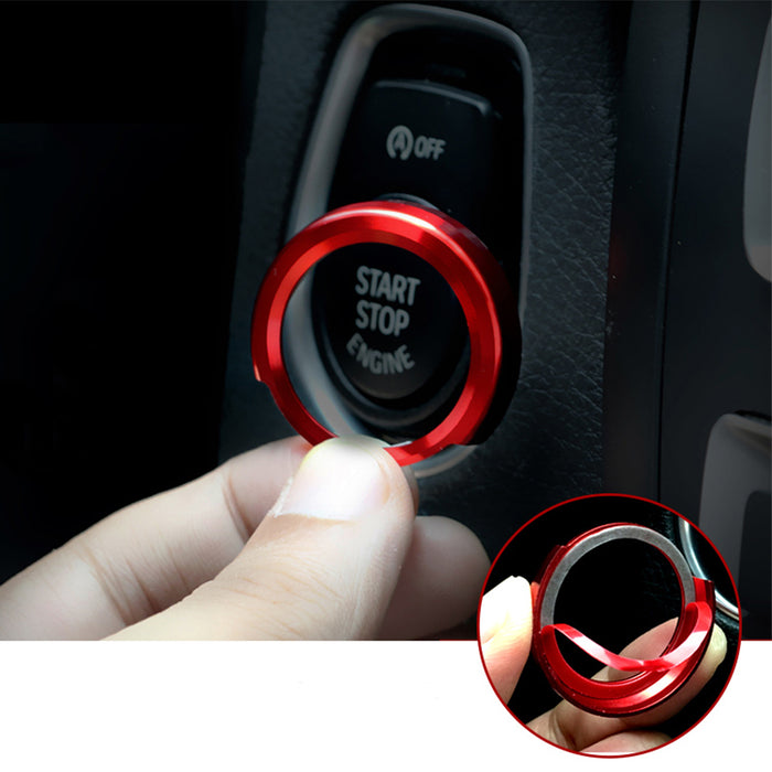 Aluminium Push Start / Stop Button Surround - BMW