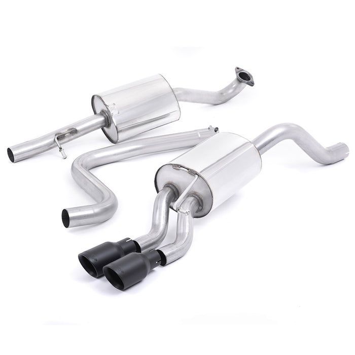 Milltek Sport Cerakote Black Resonated Cat Back System for the Ford Fiesta 1.0 EcoBoost