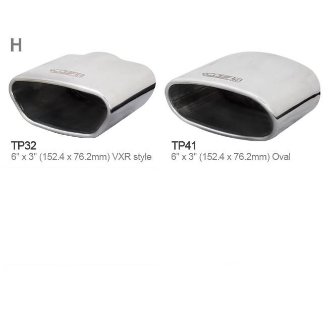 Vauxhall Astra H VXR (05-11) 2.5" Cat Back Performance Exhaust - Cobra Sport