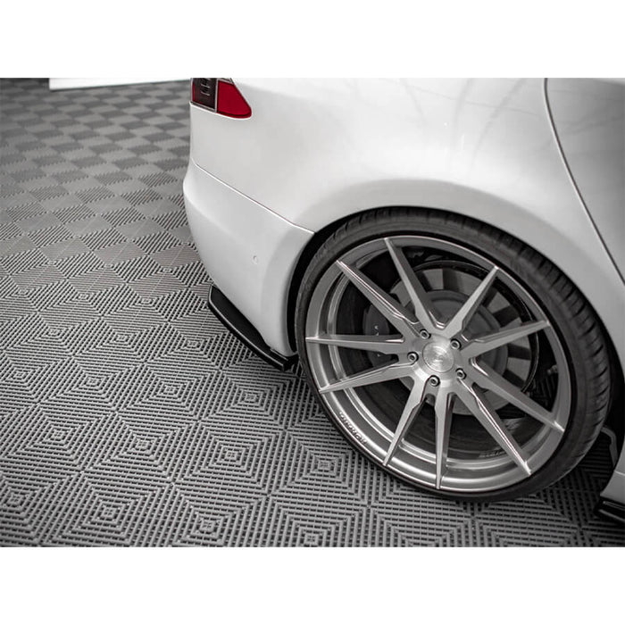 Tesla Model S Rear Side Splitters on Tesla
