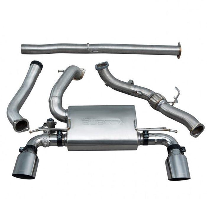 Cobra Sport Non Resonated Turbo Back Valved Decat - Focus RS Mk3
