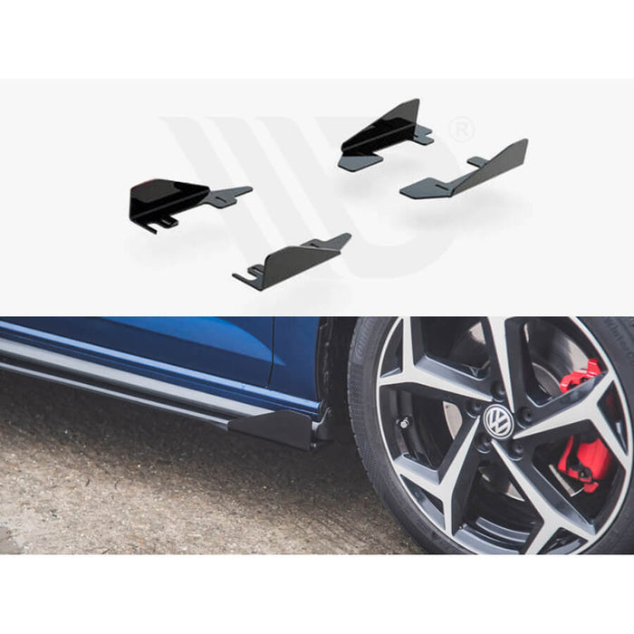 VW Polo GTI MK6 (AW) Side Flaps - Maxton Design