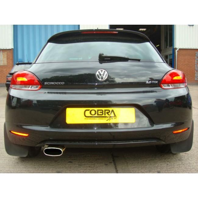 VW Scirocco GT 2.0 TDI (08-13) Cat Back Performance Exhaust - Cobra Sport