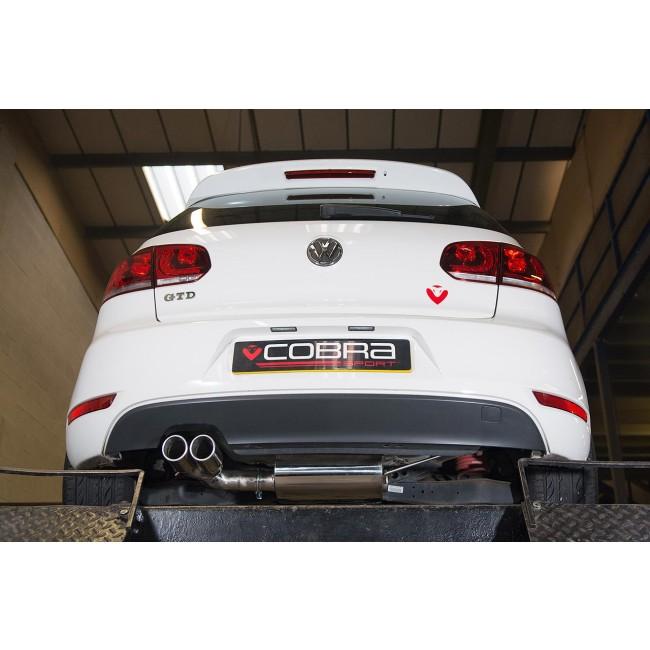 VW Golf GTD (Mk6) 2.0 TDI (5K) (09-13) Cat Back Performance Exhaust - Cobra Sport