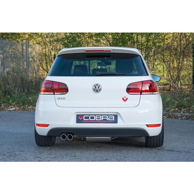 VW Golf GTD (Mk6) 2.0 TDI (5K) (09-13) Cat Back Performance Exhaust - Cobra Sport