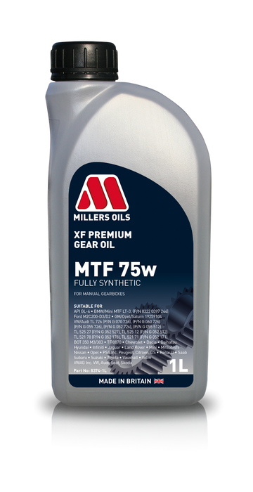 XF Premium MTF 75w Manual Transmission Fluid - Millers Oil